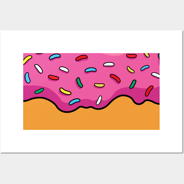 Pink Sprinkle Donut Wall Art by littleSamantics